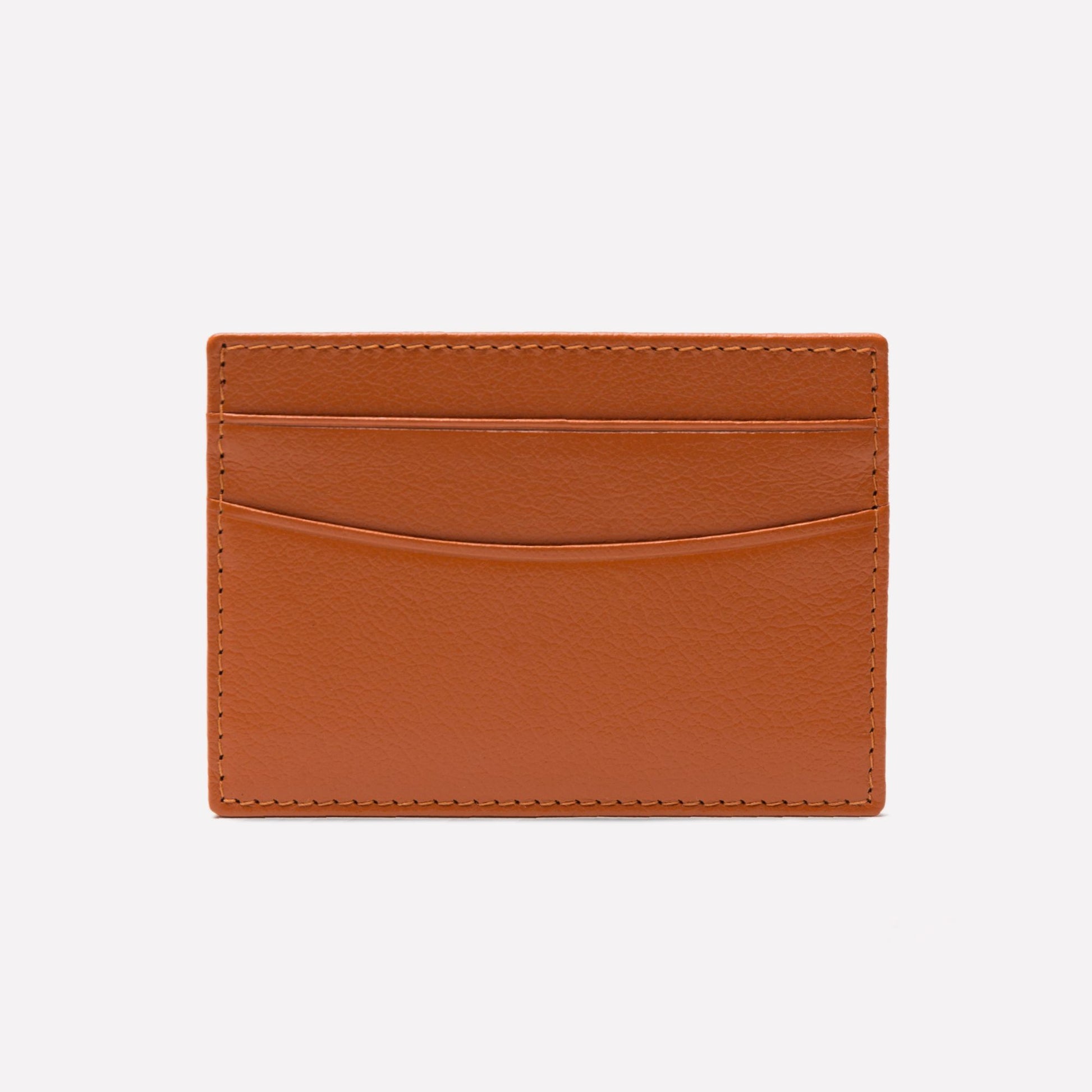 Italian Pebbled Leather Card Case