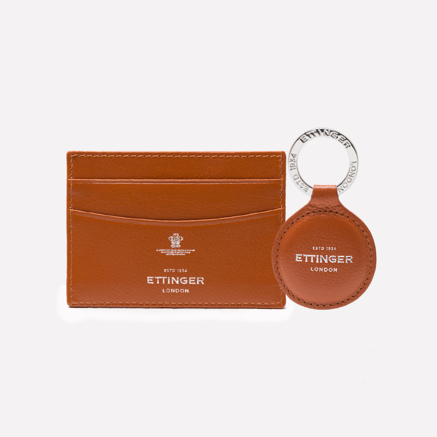 Ettinger Capra Slim Credit Card Case in Tan