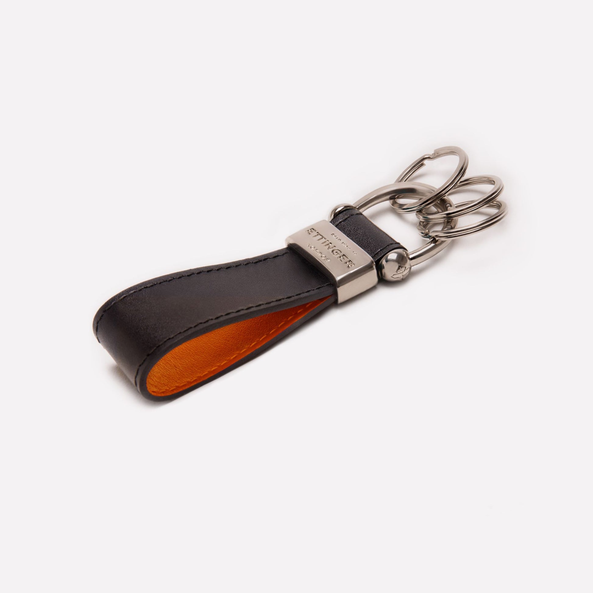 Leather Coin Purse and Key Chain | Ideana Light Brown / Stirrup