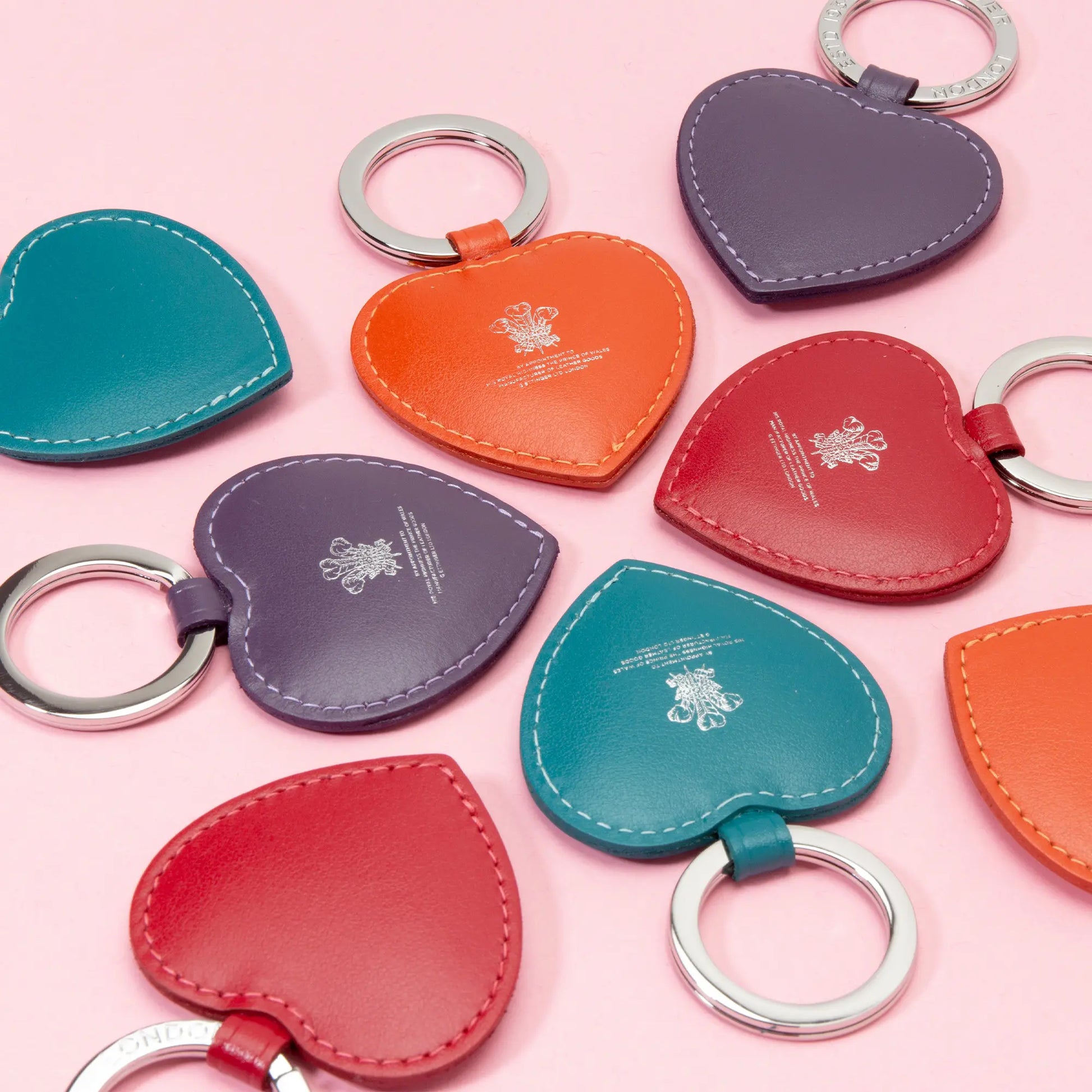 Sterling Heart Key Fob Ettinger London